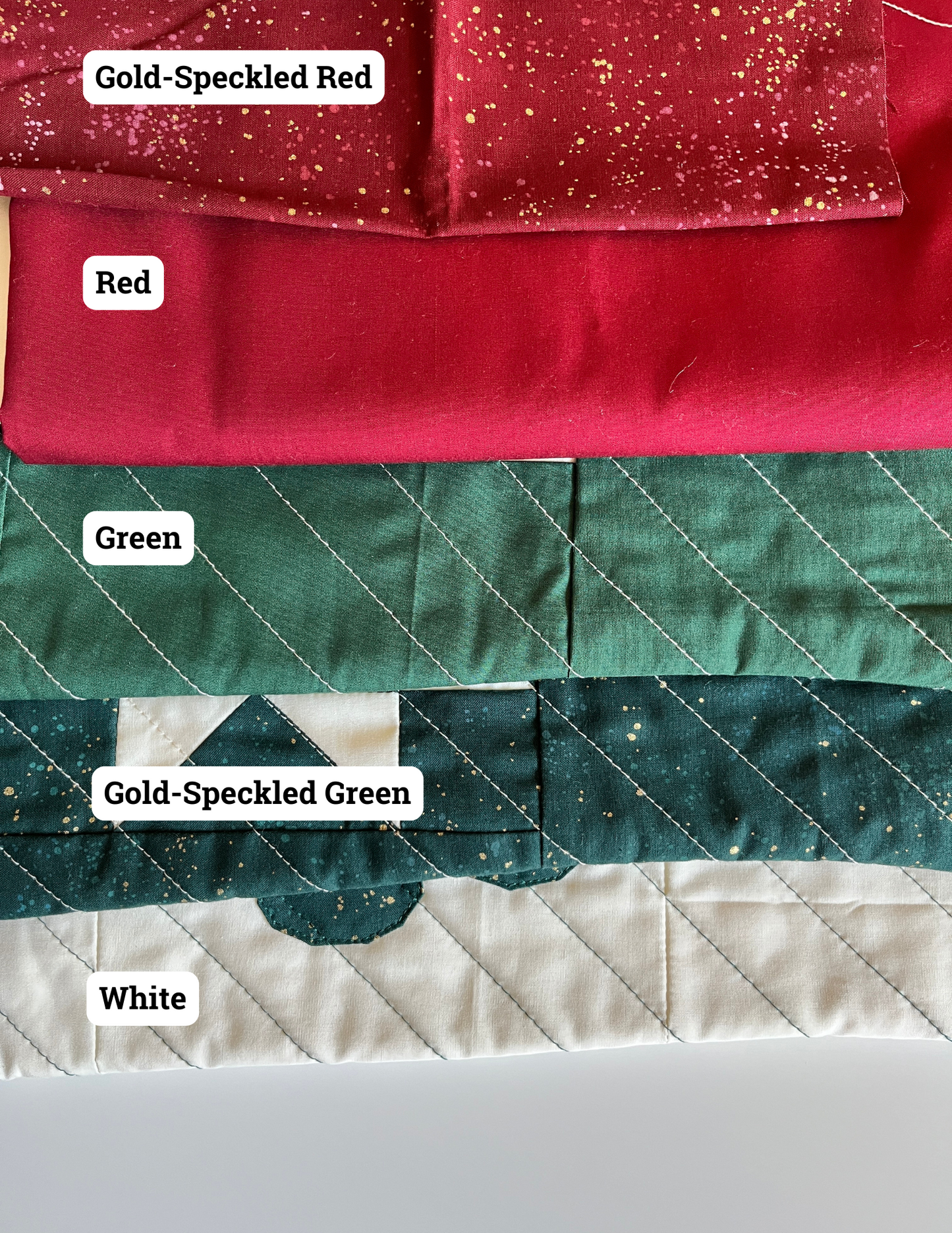Personalized Quilted Christmas Stocking | Letter