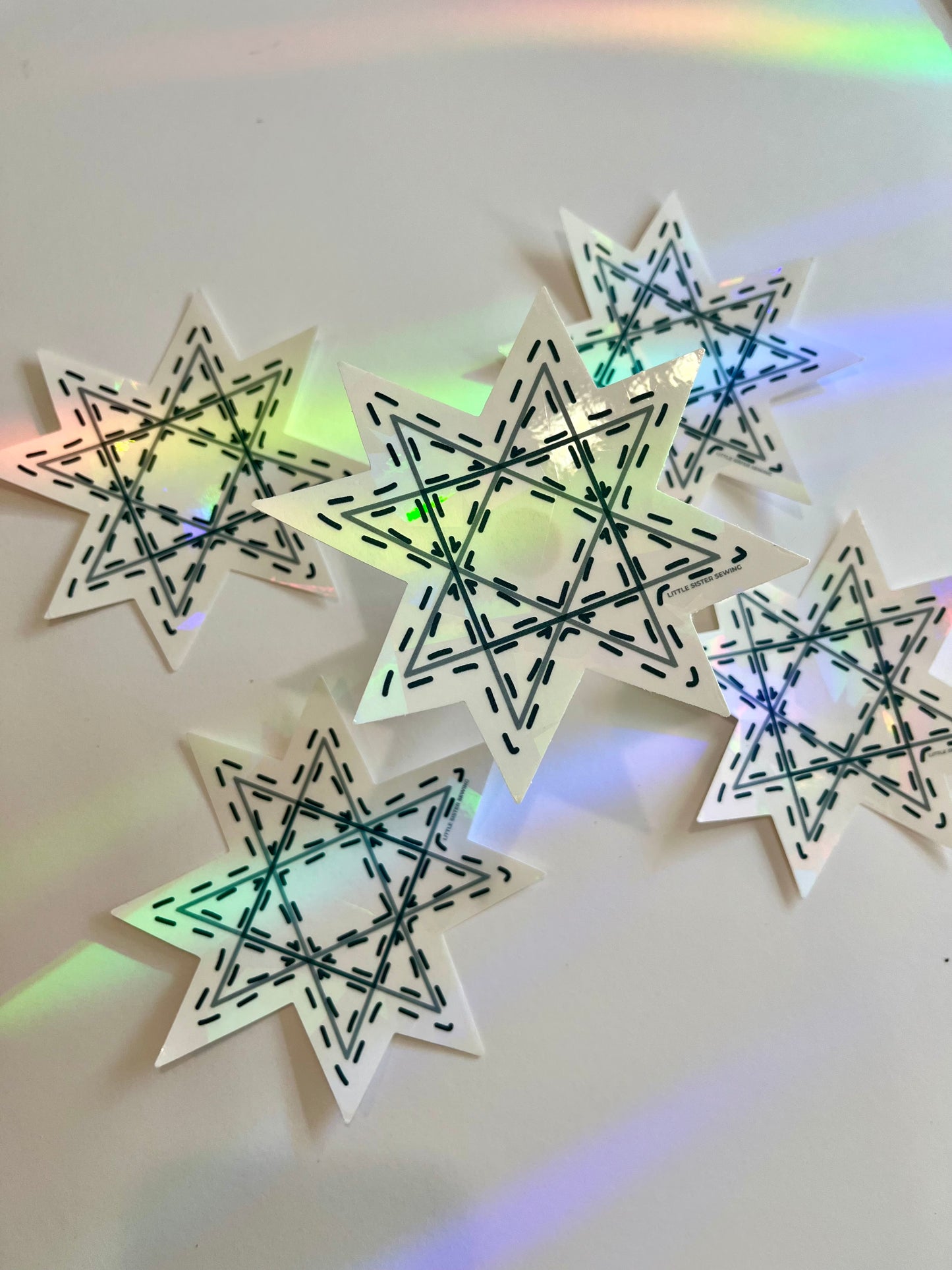 Quilt Star Suncatcher Window Decal