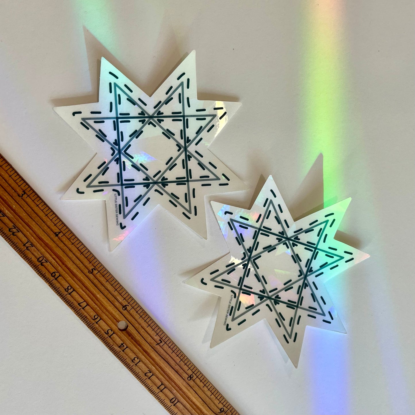 Quilt Star Suncatcher Window Decal