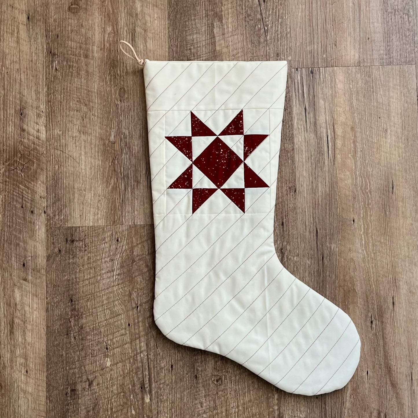 Personalized Quilted Christmas Stocking | Star