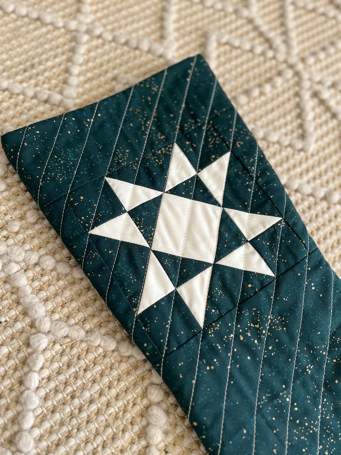 Personalized Quilted Christmas Stocking | Star