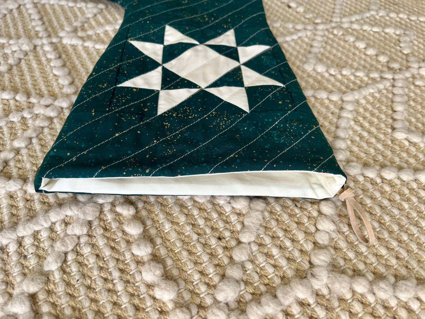 Personalized Quilted Christmas Stocking | Star