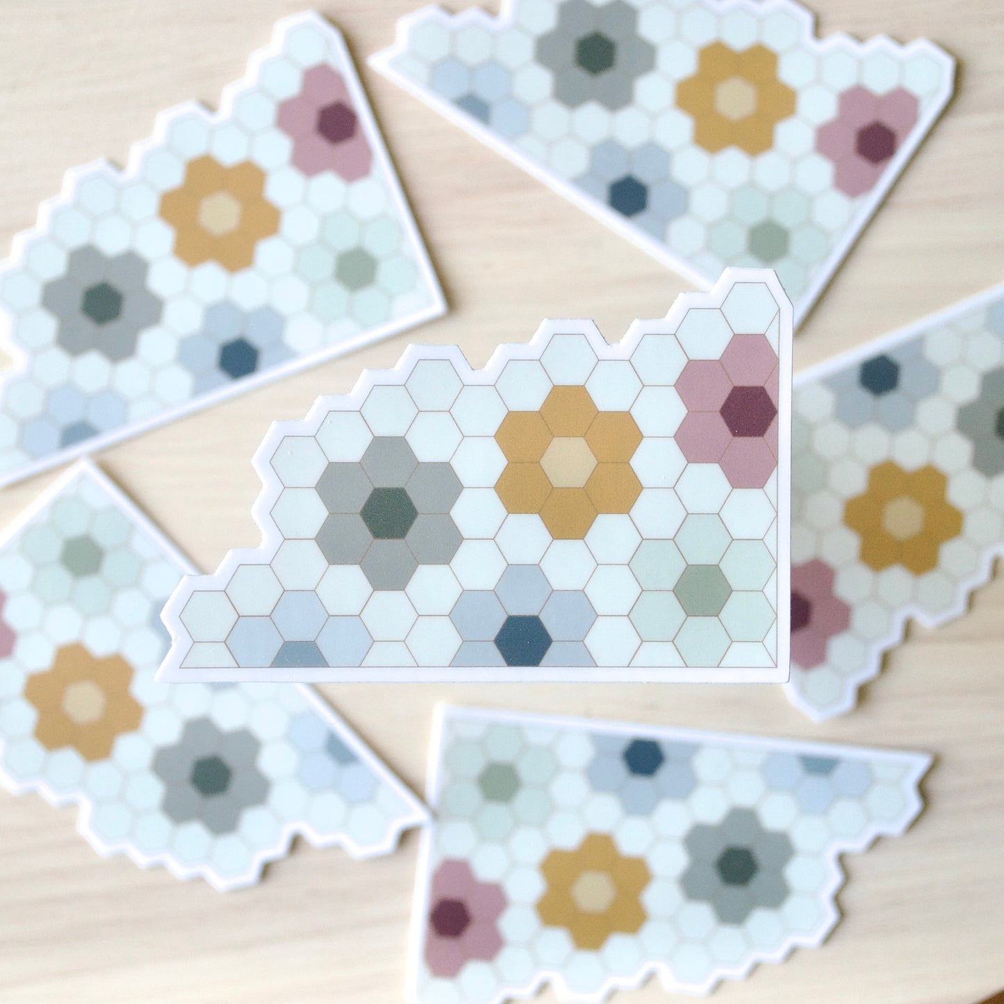 Hexie Flower Garden (Small) | Vinyl Sticker