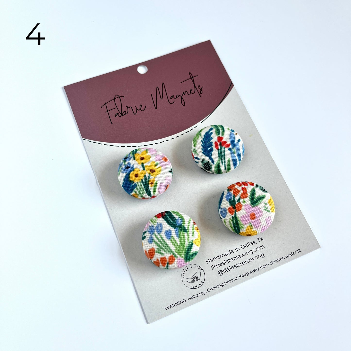 Fabric Magnets | Floral