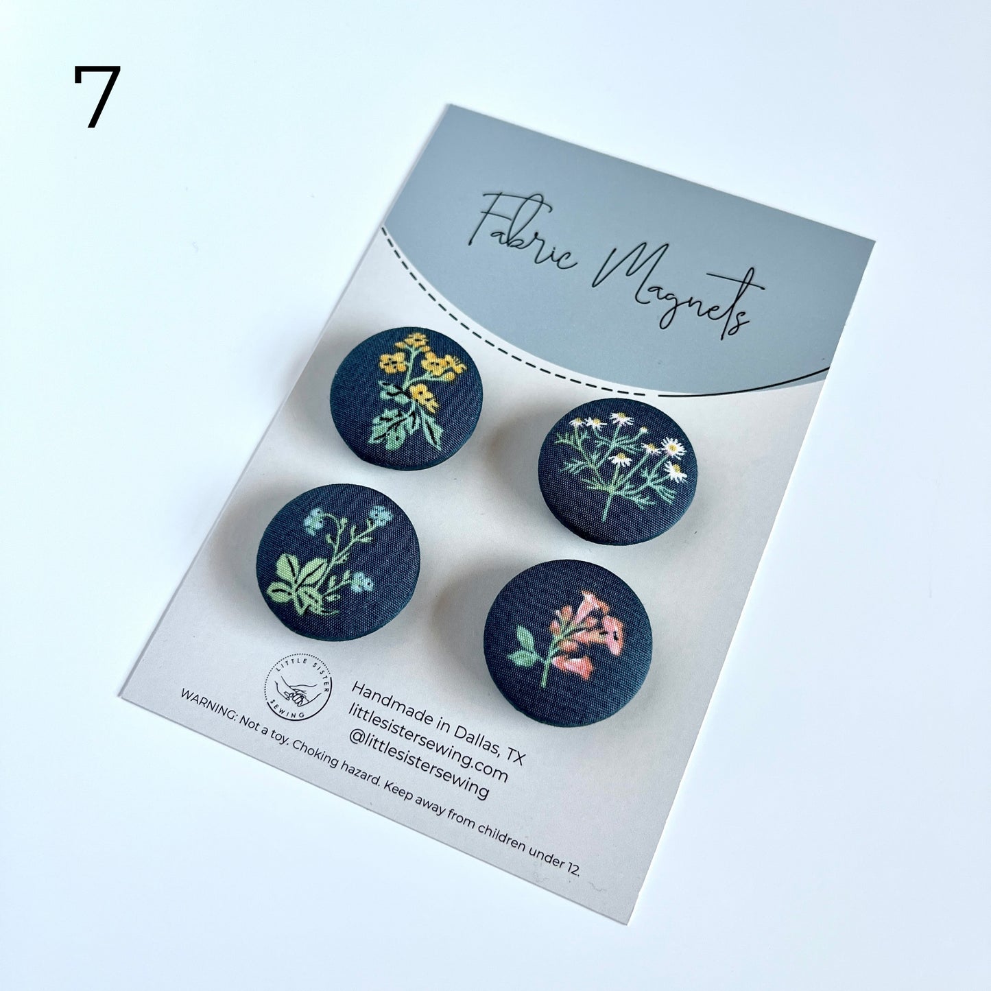 Fabric Magnets | Floral