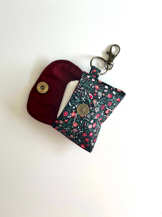 Bluetooth Earbuds Case | Red Floral