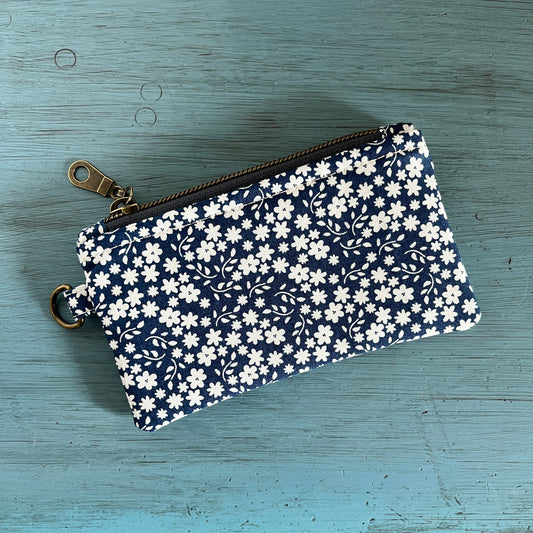 The Mini Pouch | Blue Floral