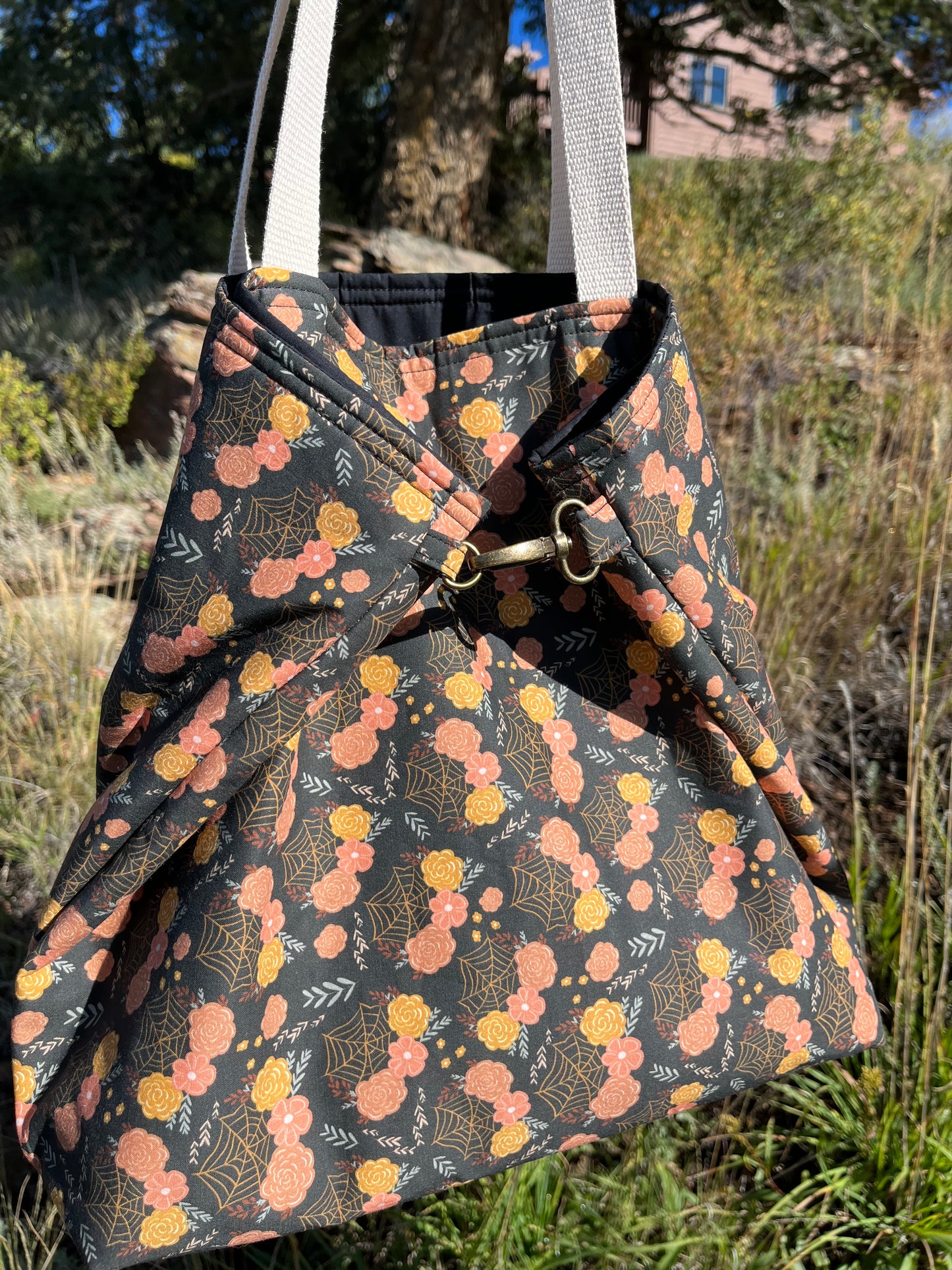 The Companion Bag | Floral Spiderwebs