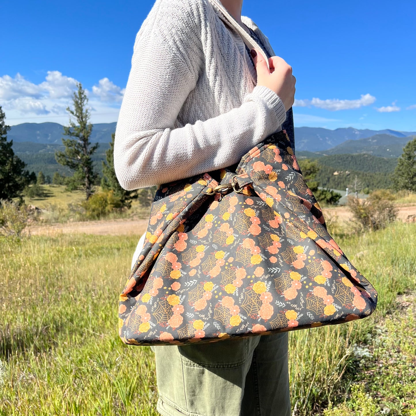 The Companion Bag | Floral Spiderwebs