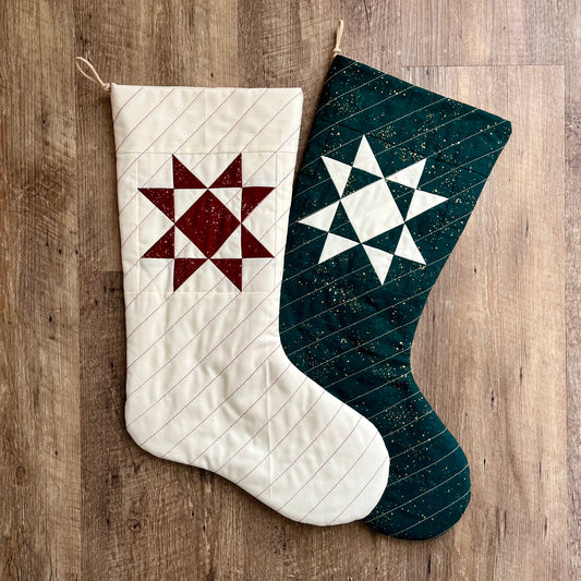 Personalized Quilted Christmas Stocking | Star