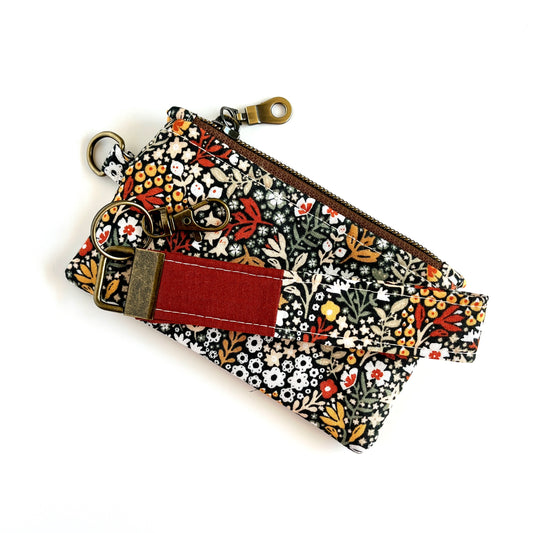 Scrappy Key Fob | Fall's Last Flowers