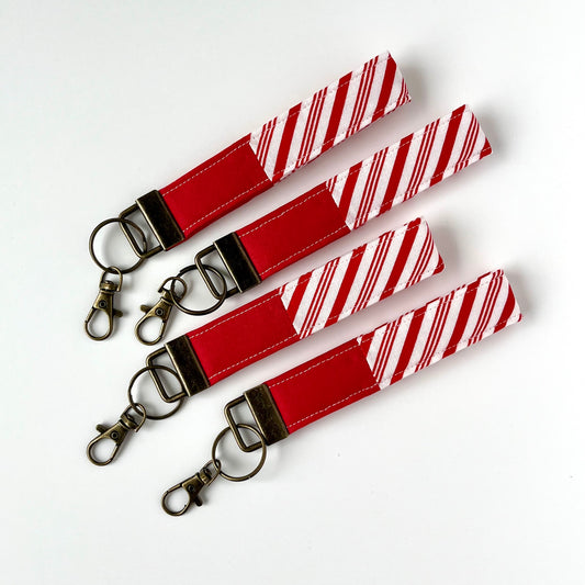 Scrappy Key Fob | Candy Cane