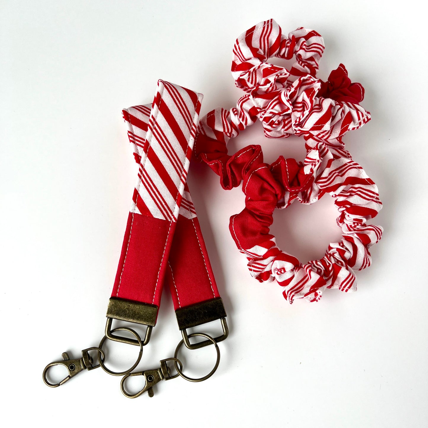 Scrappy Key Fob | Candy Cane